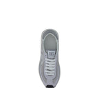 Gray Fabric Low Top Sneakers