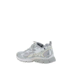 Gray Polyester Athletic Sneakers