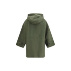 Bicolor Cotton Trench Coat