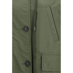 Bicolor Cotton Trench Coat