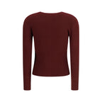 Bordeaux Viscose Cardigan