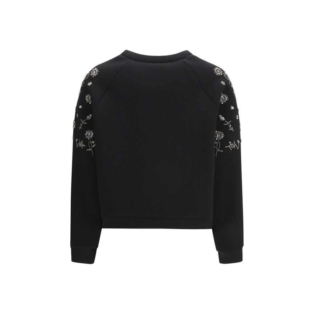 Black Polyester Sweatshirt