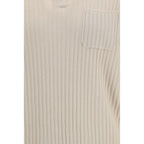 Beige Cotton Polo Shirt