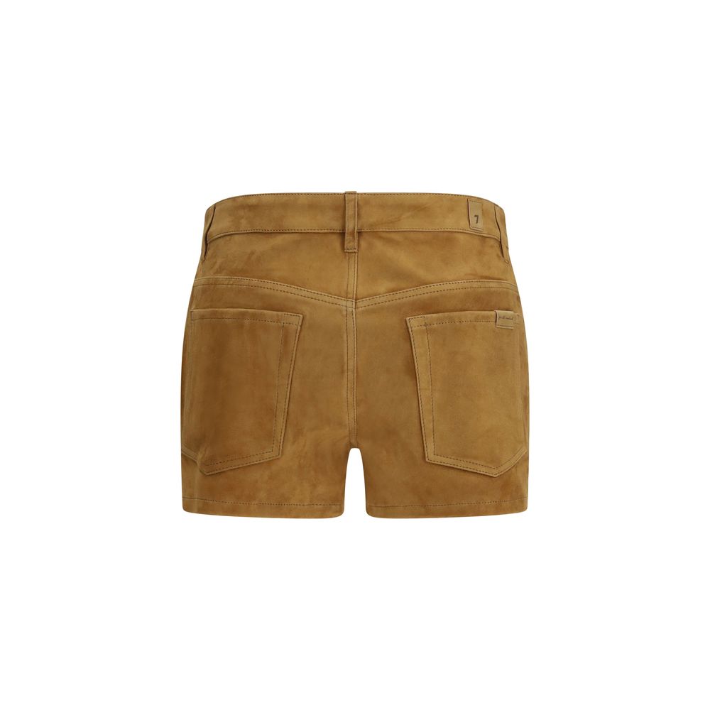 Beige Camel Hair  Bermuda Shorts