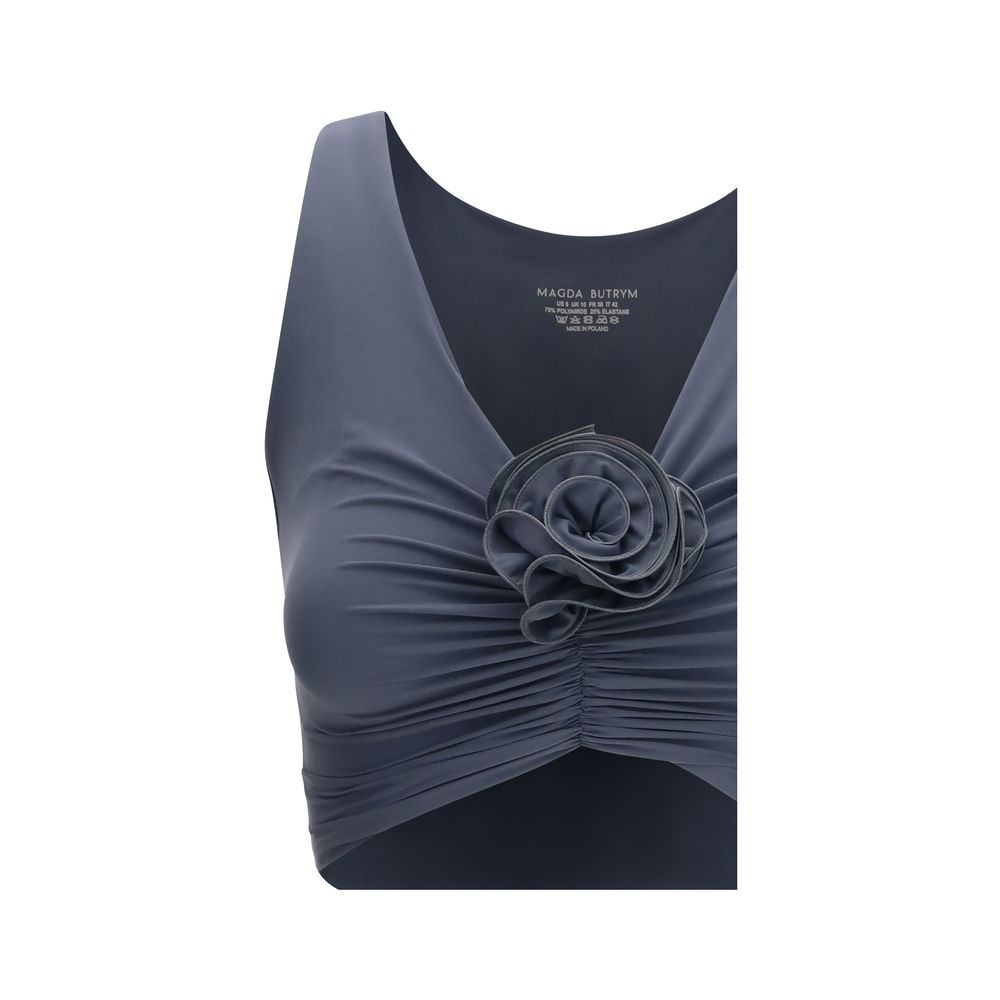 Maillot de bain en polyamide gris