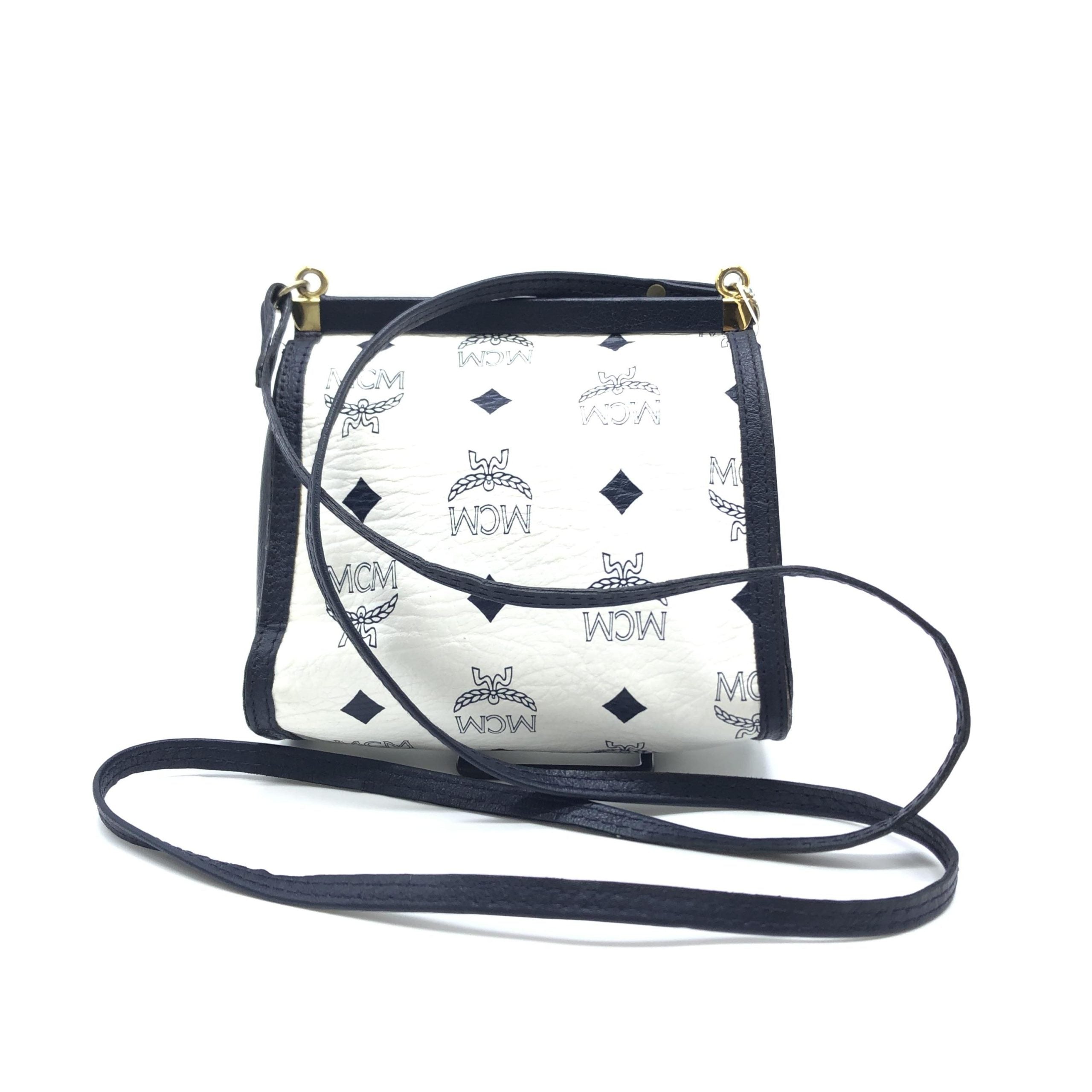 Mini Crossbody Bag White Visetos