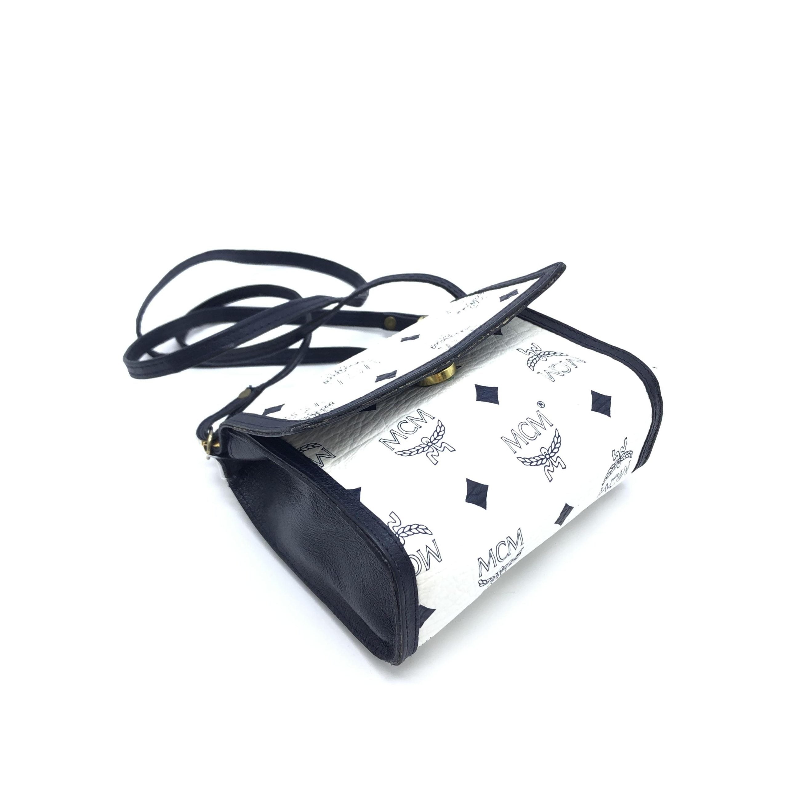 Mini Crossbody Bag White Visetos