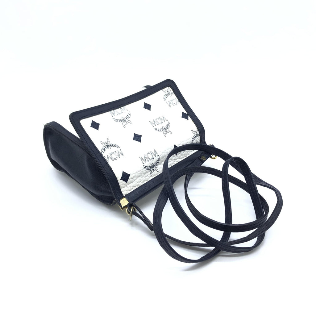 Mini Crossbody Bag White Visetos