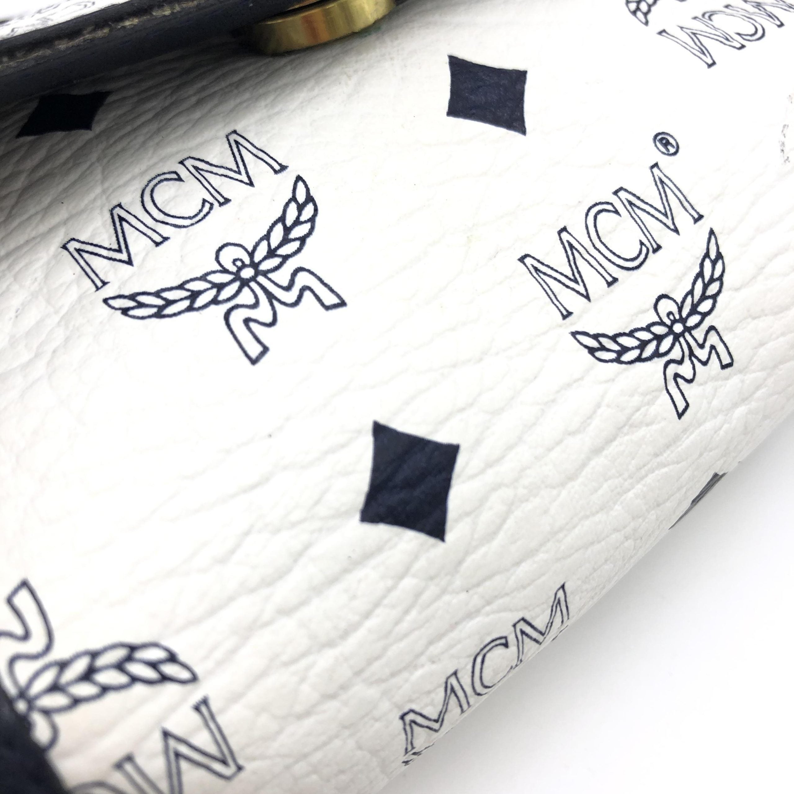 Mini Crossbody Bag White Visetos