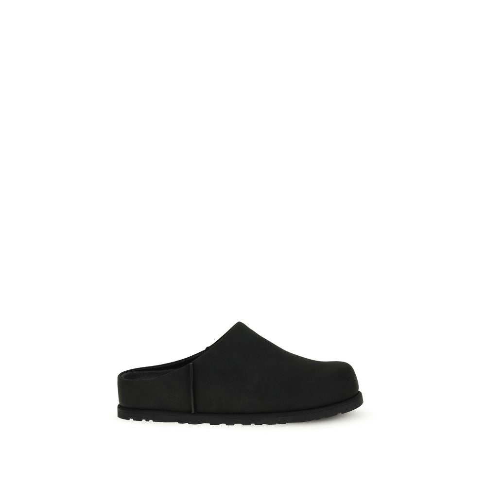 Black Calf Leather Bos Taurus Mules
