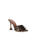 Multicolor Silk Sandals