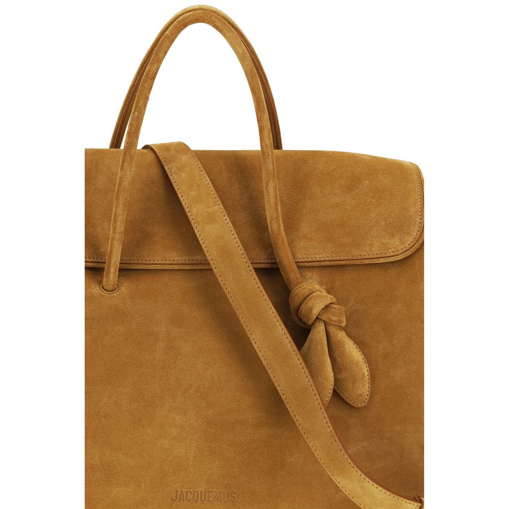 Beige Calf Leather Bos Taurus Handbag