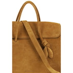 Beige Calf Leather Bos Taurus Handbag