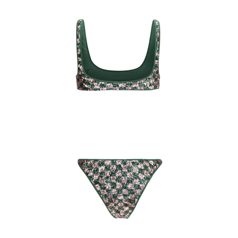 Multicolor Polyester Bikini