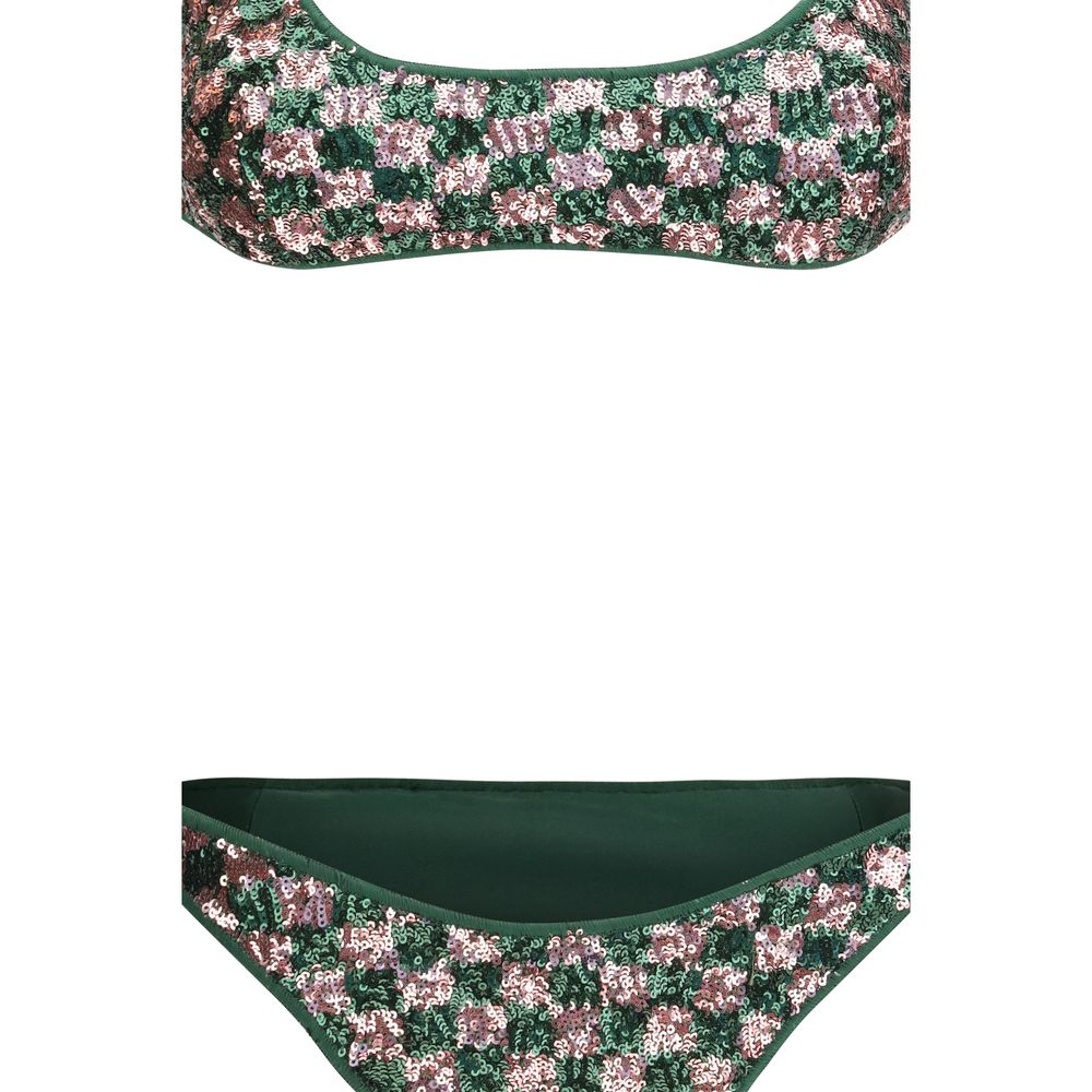 Multicolor Polyester Bikini