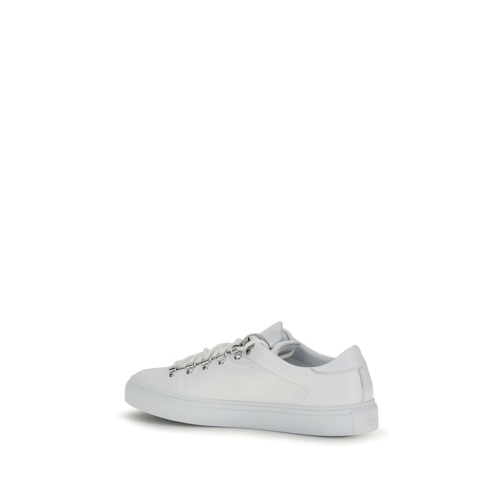 White Calf Leather Bos Taurus Athletic Sneakers