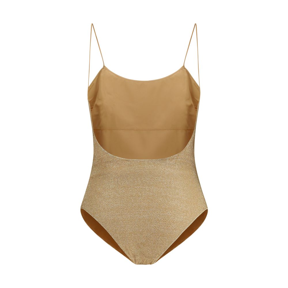 Gold Metal One-Piece Swimsuit