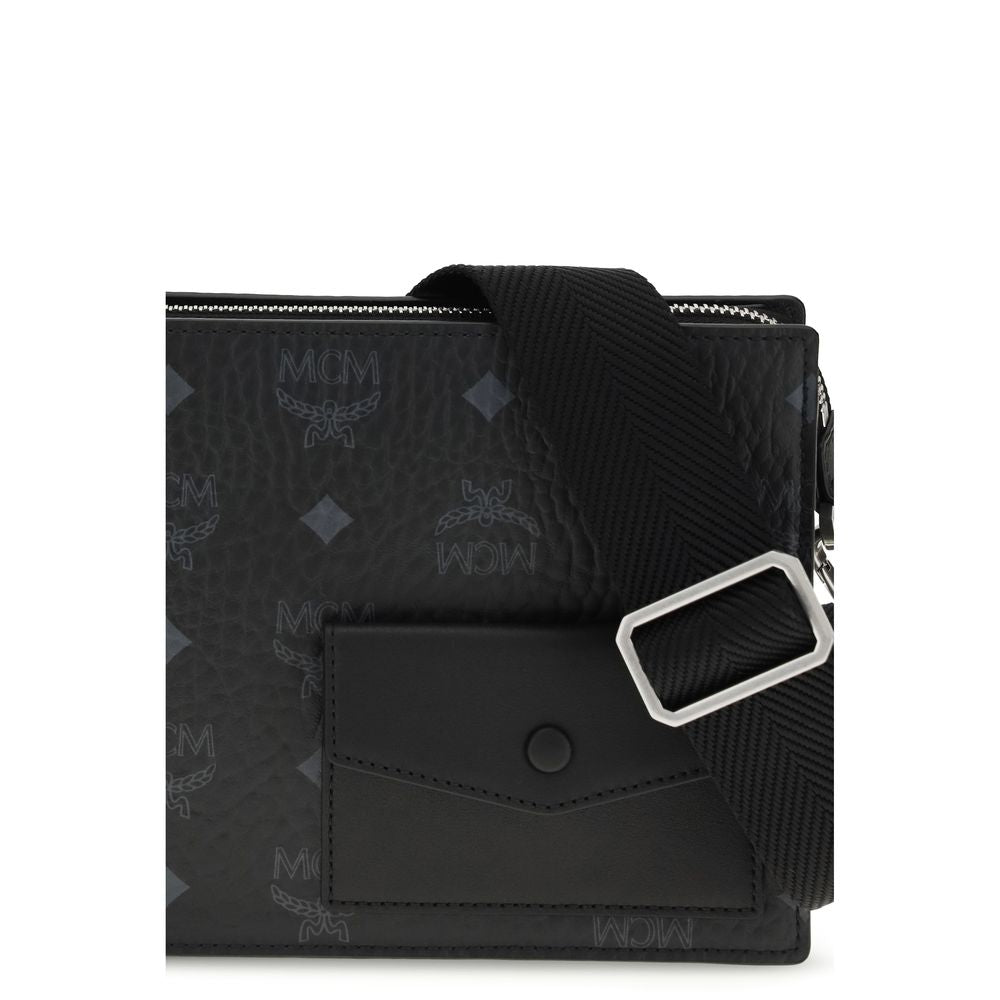 Black Calf Leather Bos Taurus Shoulder Bag