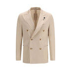 Beige Cotton Blazer