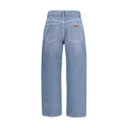 Blue Cotton Relaxed Fit Jeans