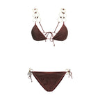 Brown Polyamide Bikini