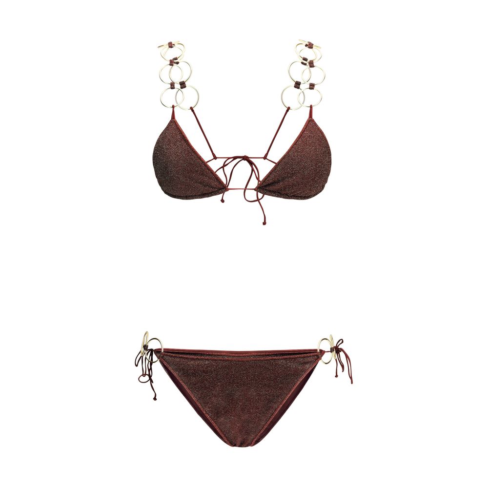 Brown Polyamide Bikini