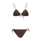 Brown Polyamide Bikini