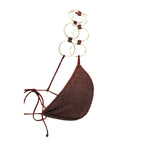 Brown Polyamide Bikini