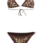 Brown Polyamide Bikini