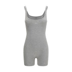Gray Cotton Jumpsuit