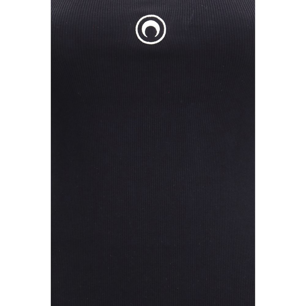 Black Cotton Casual Dress