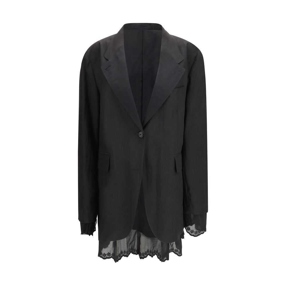 Black Linen Blazer