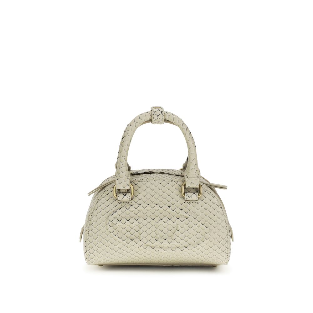 Beige Calf Leather Bos Taurus Handbag