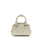 Beige Calf Leather Bos Taurus Handbag