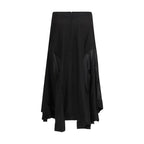 Black Lyocell Long Skirt