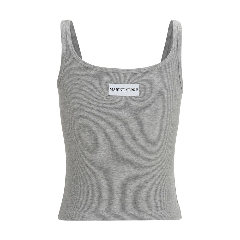 Gray Cotton Tank Tops