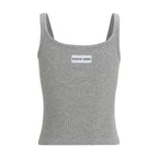 Gray Cotton Tank Tops