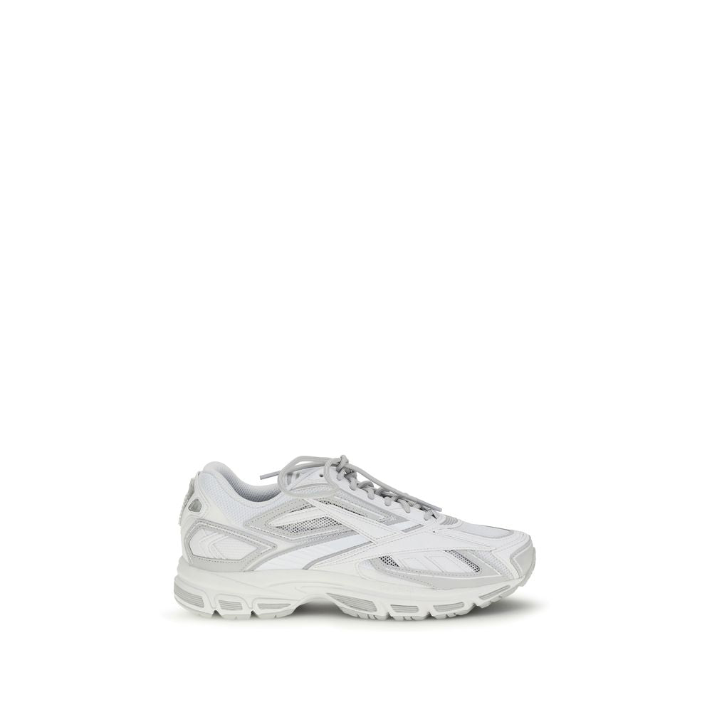 White Polyethylene Athletic Sneakers