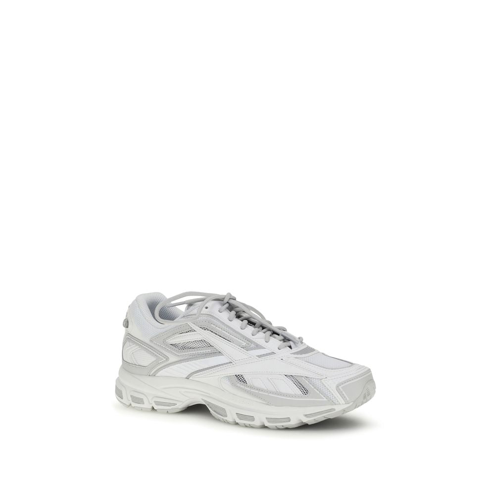 White Polyethylene Athletic Sneakers