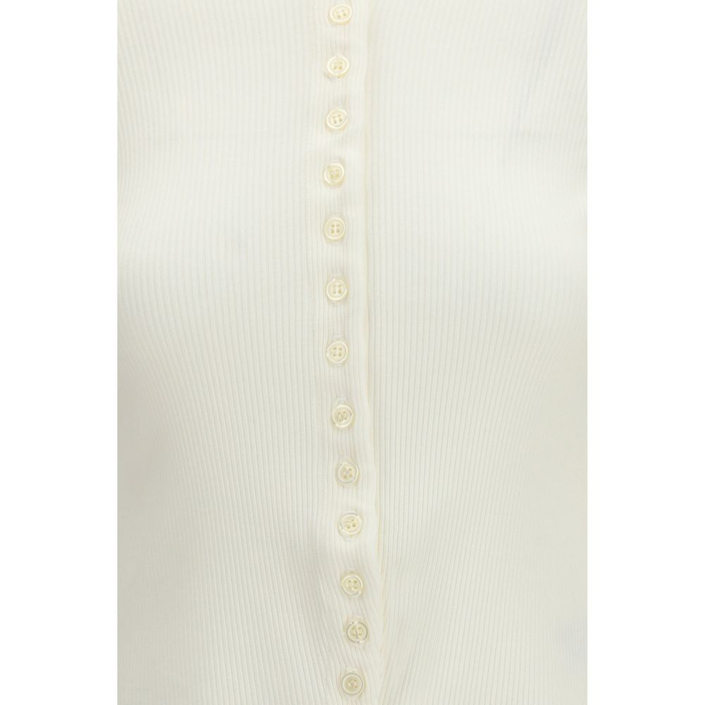 White Cotton Cardigan