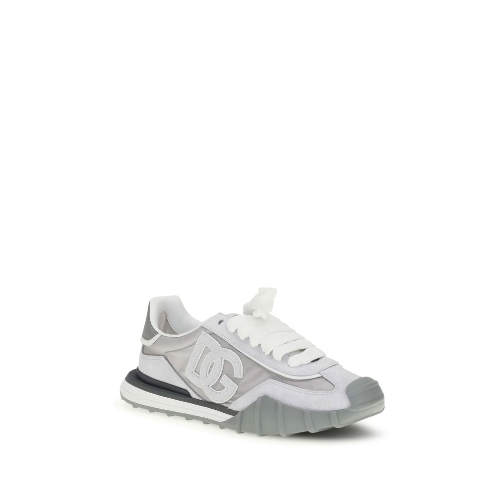 Gray Calf Leather Bos Taurus Athletic Sneakers
