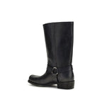 Black Calf Leather Bos Taurus Ankle Boots