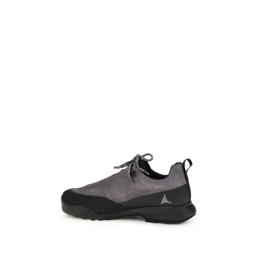 Gray Calf Leather Bos Taurus Athletic Sneakers
