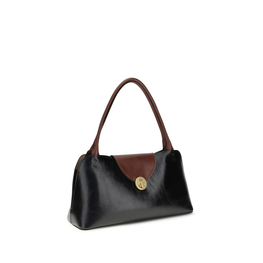 Black Calf Leather Bos Taurus Shoulder Bag