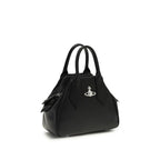 Black Polyurethane Handbag