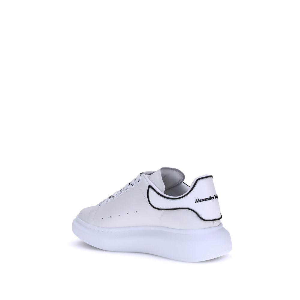 White Rubber Platform Sneakers