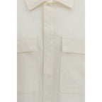 Beige Polyester Shortsleeve Shirt