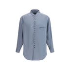Gray Silk Shirt