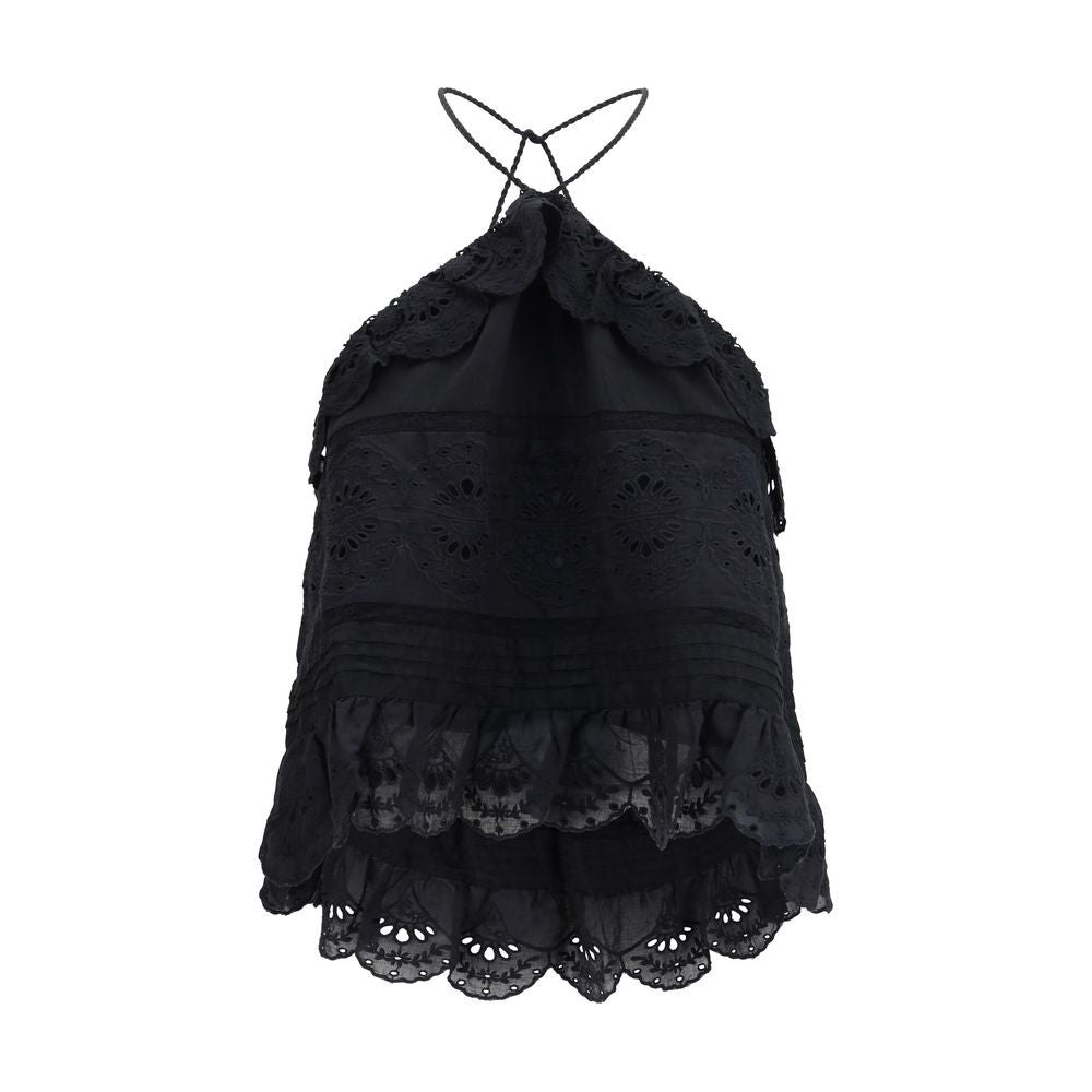 Black Polyester Blouse