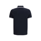 Blue Cotton Polo Shirt